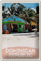 Schild Strand-Shop Dominikanische Repuplik Blechschild...