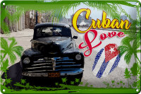 Schild Cuba 30x20 cm Cuban Love Auto Fingerabdruck Deko...