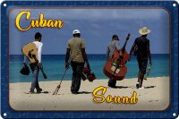 Schild Cuba 30x20 cm Cuban Sound Band am Strand Deko...