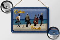 Schild Cuba 30x20 cm Cuban Sound Band am Strand Deko...